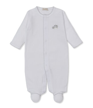 Kissy Kissy White/Silver Premier Sweet Sheep Footie