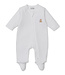 Kissy Kissy White Teddy Bear Time Jacquard Footie w/Zip