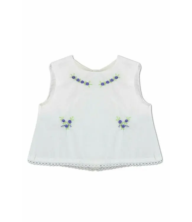 Girls Sleeveless Two Pc. Diaper Set