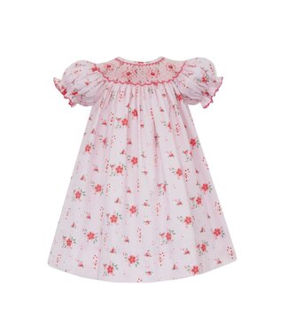 Anavini Anastasia S/S  Pink Holiday Floral Bishop