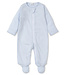 Kissy Kissy Kissy Classic Rib Footie w/Zip Lt. Blue