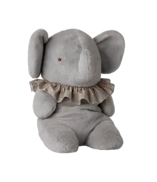 Maileg Elephant Plush, Big-Blue/Grey