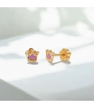 Ethic Goods Princess Crowns Tiny Stud Earrings