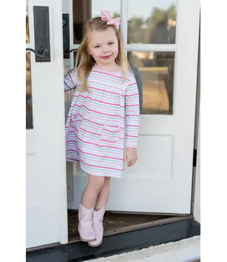 James and Lottie Stripe Knit Lennon Dress