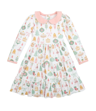 Bits & Baubles Knit Christmas Ornaments Twirl Dress