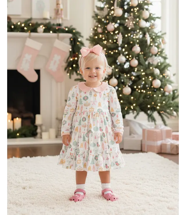 Bits & Baubles Knit Christmas Ornaments Twirl Dress