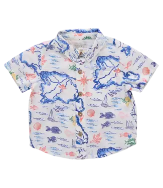 Pink Chicken Island Map Jack Shirt