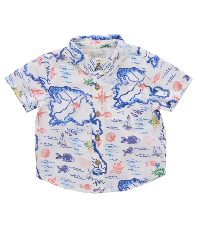 Pink Chicken Island Map Jack Shirt