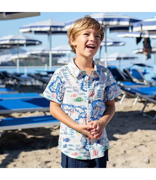 Pink Chicken Island Map Jack Shirt