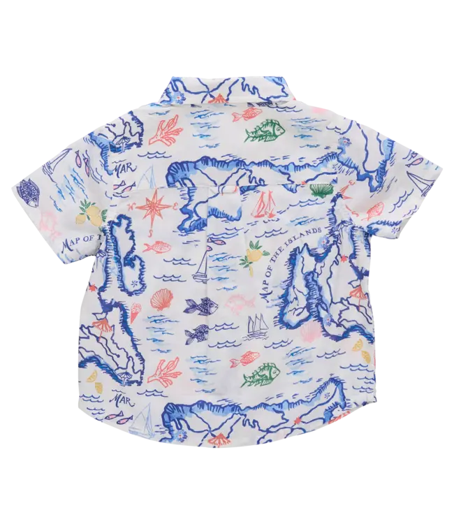 Pink Chicken Island Map Jack Shirt