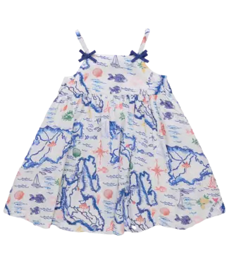 Pink Chicken Island Map Tia Dress