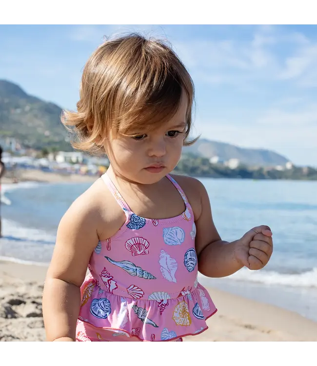 Pink Chicken Pink Seashells Joy Tankini