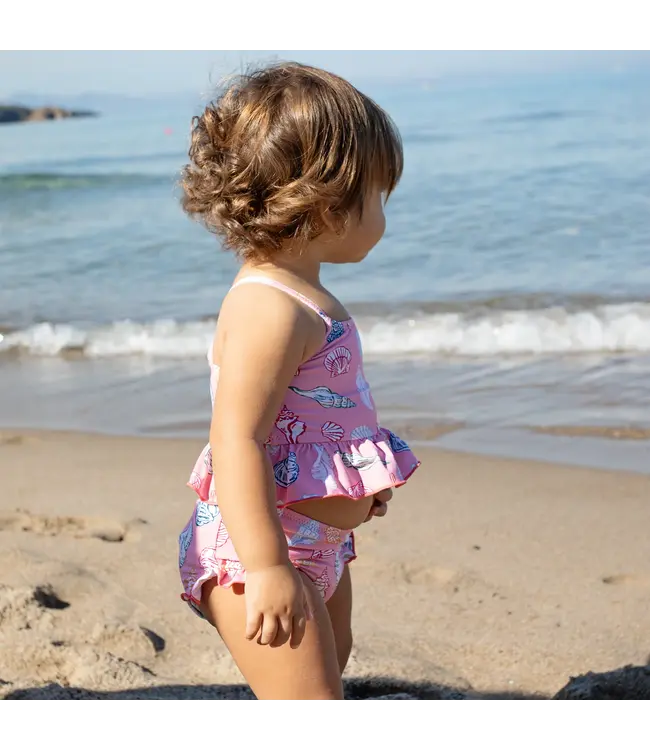 Pink Seashells Joy Tankini
