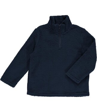 Me & Henry Navy Macchu Sherpa Zip Pullover