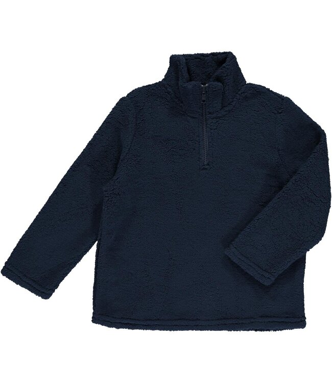 Me & Henry Navy Macchu Sherpa Zip Pullover