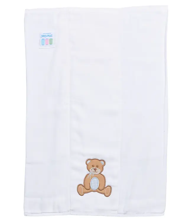 3 Marthas Teddy Bear Burp Cloth