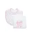 3 Marthas Bow Bib & Burp Cloth Set