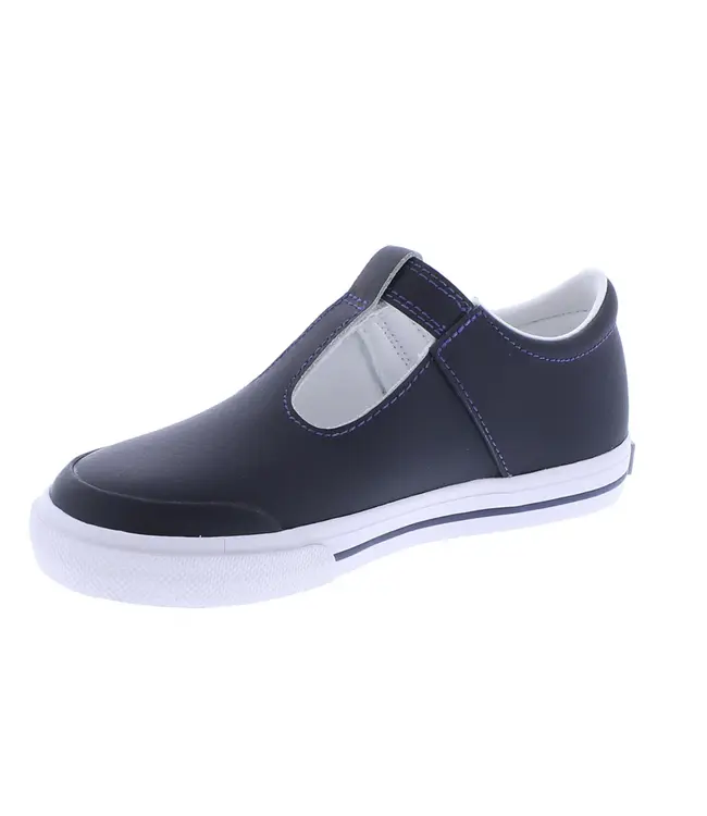 Footmates Navy Leather Drew Shoe