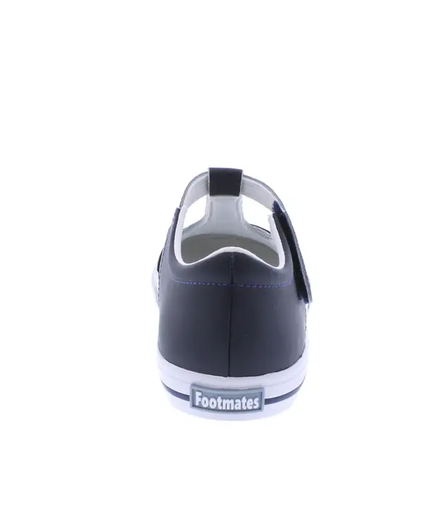 Footmates Navy Leather Drew Shoe