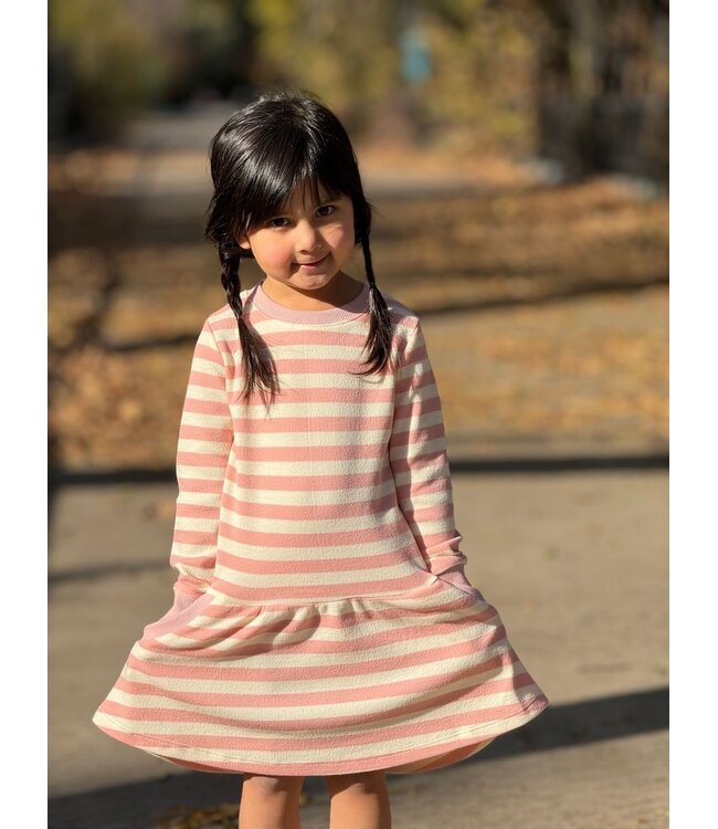 vignette Pink Stripe Lara Dress