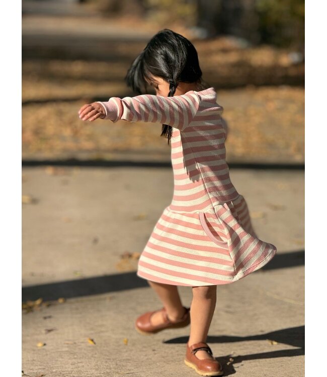 vignette Pink Stripe Lara Dress