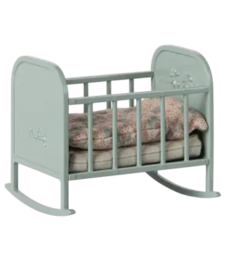 Maileg Cradle, My- Blue Mint