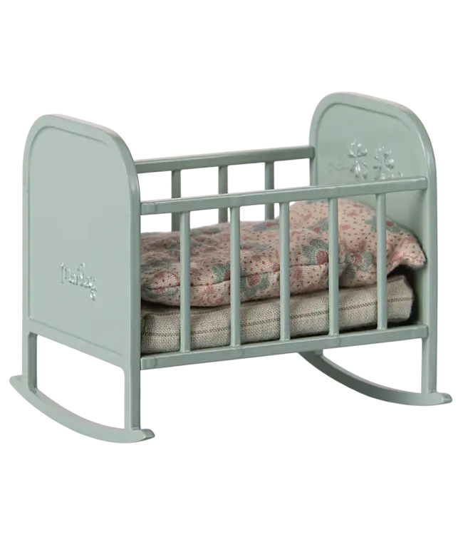 Maileg Cradle, My- Blue Mint