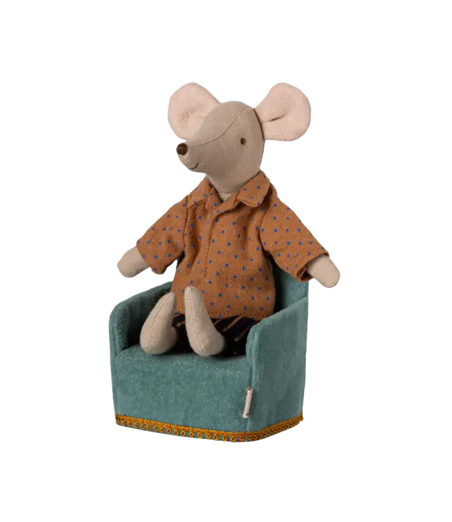 Maileg Folding Chair, Mouse-Mint