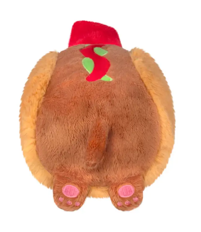 Mini Squishable Festive Dachshund Hot Dog