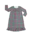 Sweet Bamboo Green Tartan Boho Dress