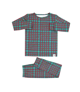 Sweet Bamboo Green Tartan PJ Set