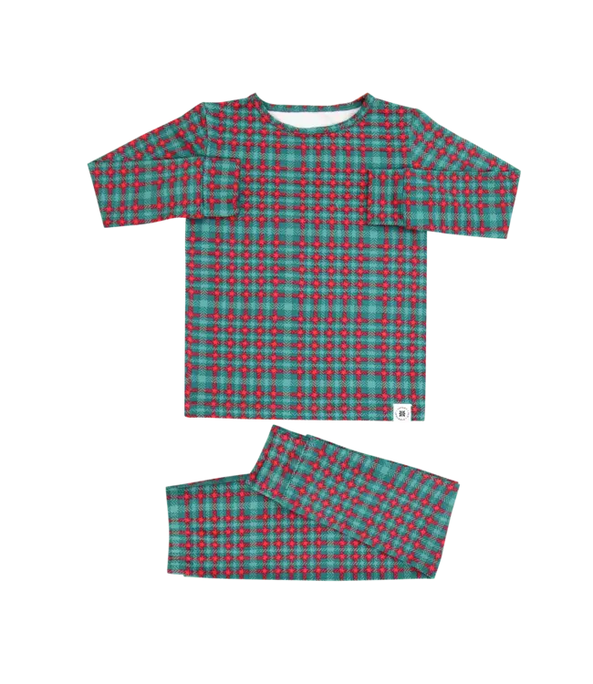 Sweet Bamboo Green Tartan PJ Set