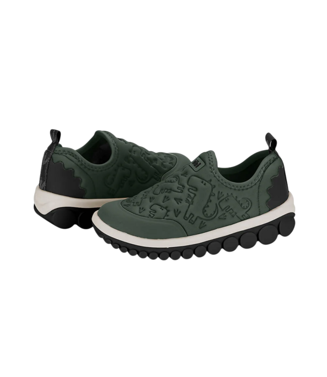 Green Slip on Shoe
