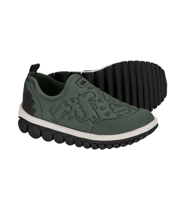 Green Slip on Shoe