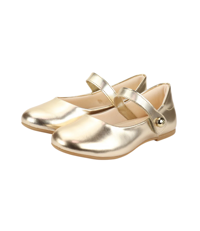 bibi Gold Ballerina Shoe