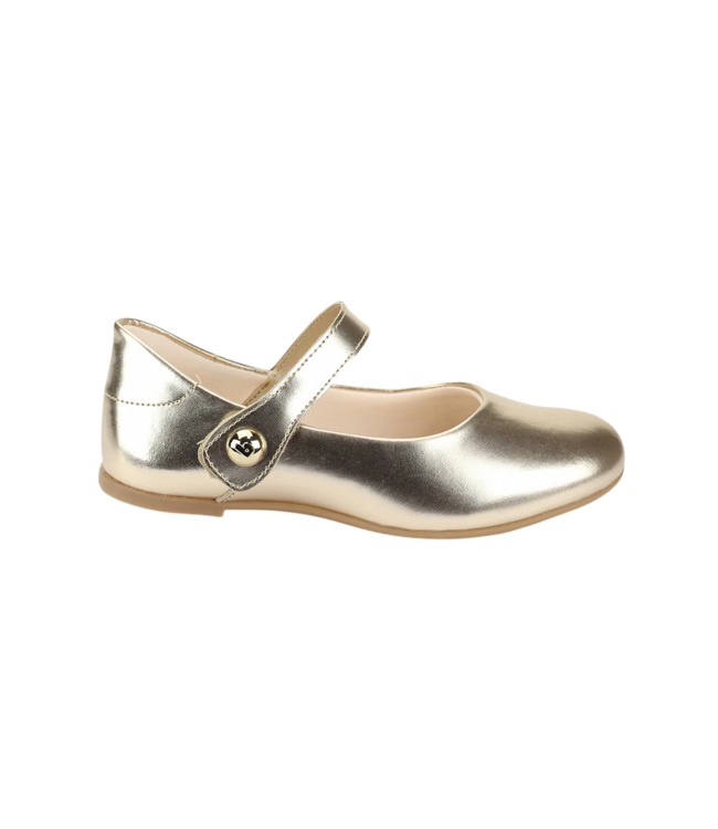 bibi Gold Ballerina Shoe