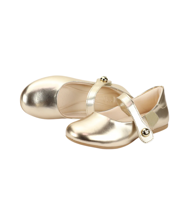 bibi Gold Ballerina Shoe