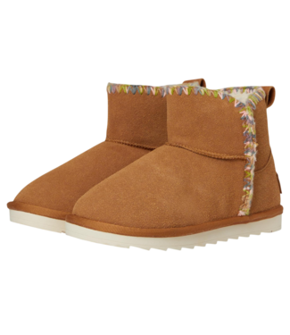 Mia Chestnut Suede Bootie