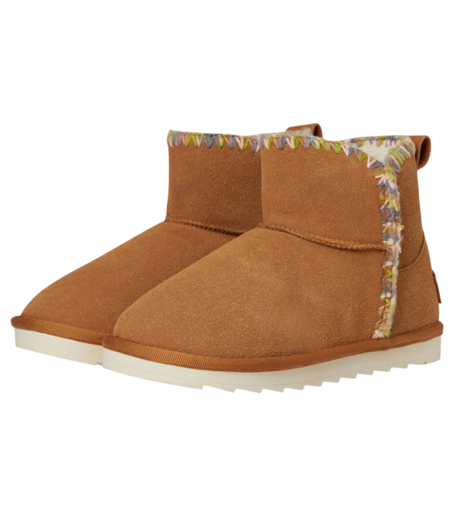 Mia Chestnut Suede Bootie