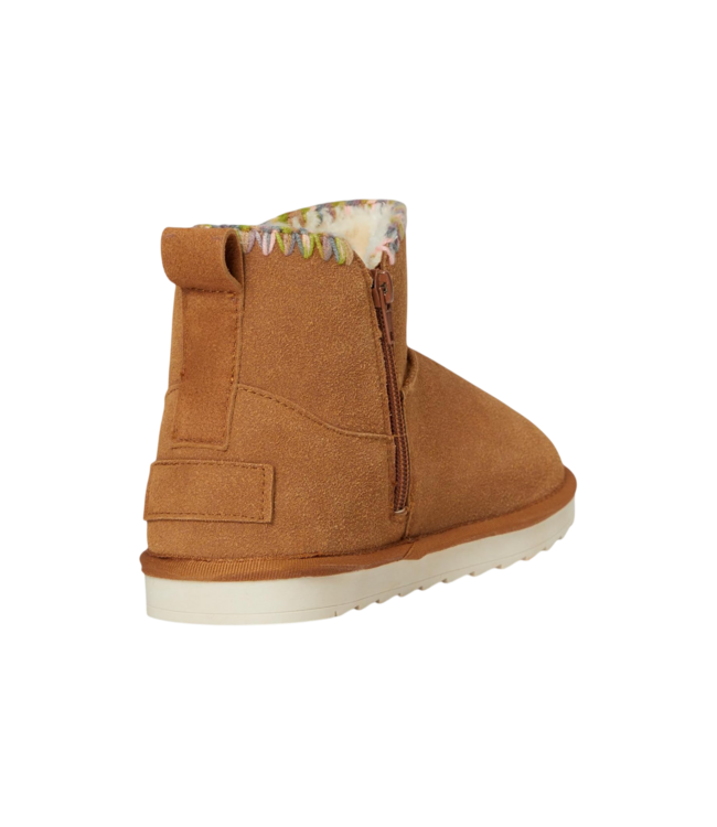 Mia Chestnut Suede Bootie