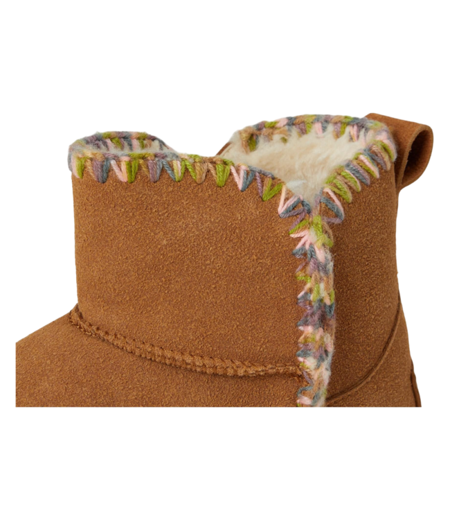Mia Chestnut Suede Bootie