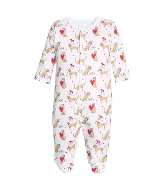 Little English I Woof You Footie