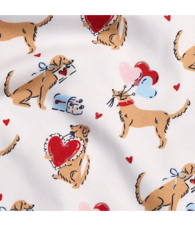 I Woof You Girls Ruffled Jammies