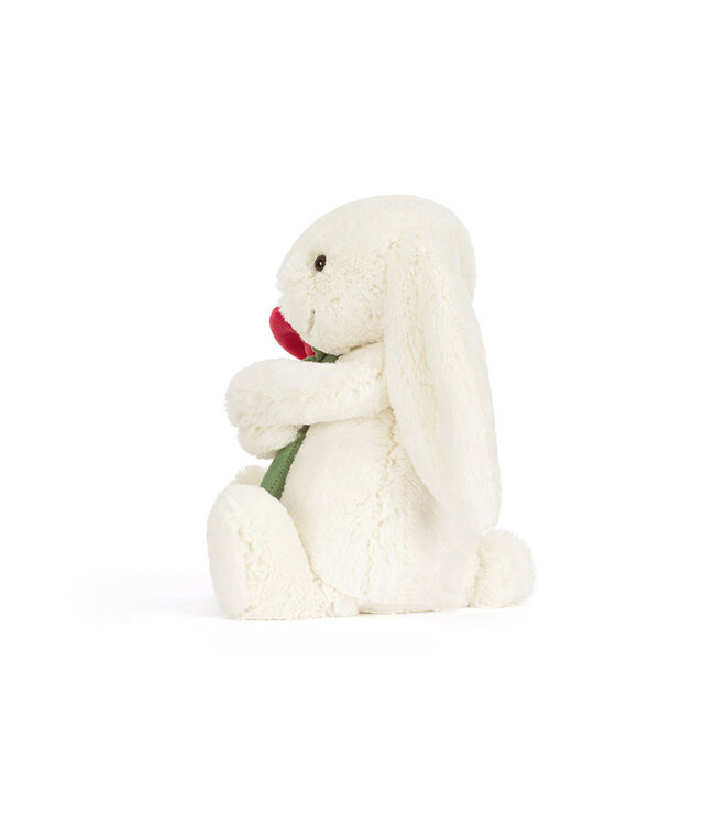 Jellycat Cream Bunny With Rose
