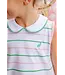 Beaufort Bonnet Tradd Street Stripe/Pink Maude's Peter Pan Collar Dress
