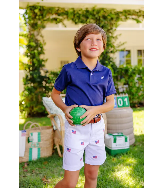Nantucket Navy Prim and Proper Polo