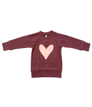 babysprouts Love In Mellow Rose Raglan Sweatshirt