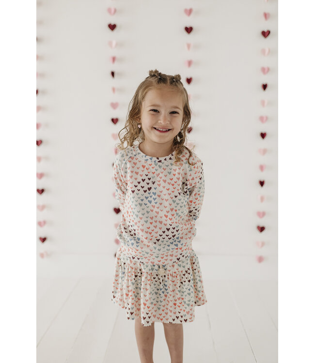 babysprouts Rainbow Hearts Raglan Sweatshirt