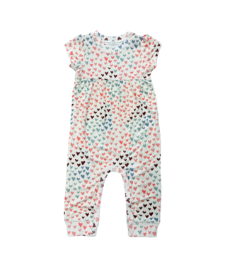 babysprouts Rainbow Hearts L/S Pant Romper