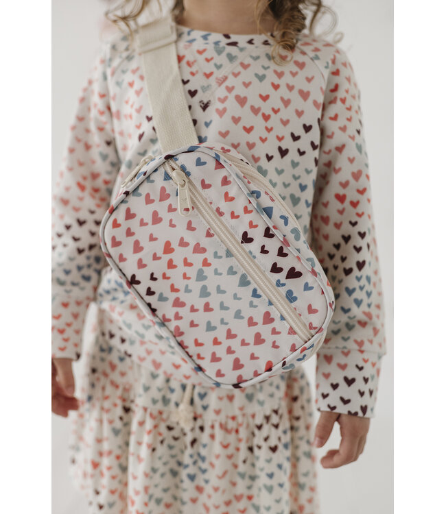 babysprouts Rainbow Hearts Mini Belt Bag